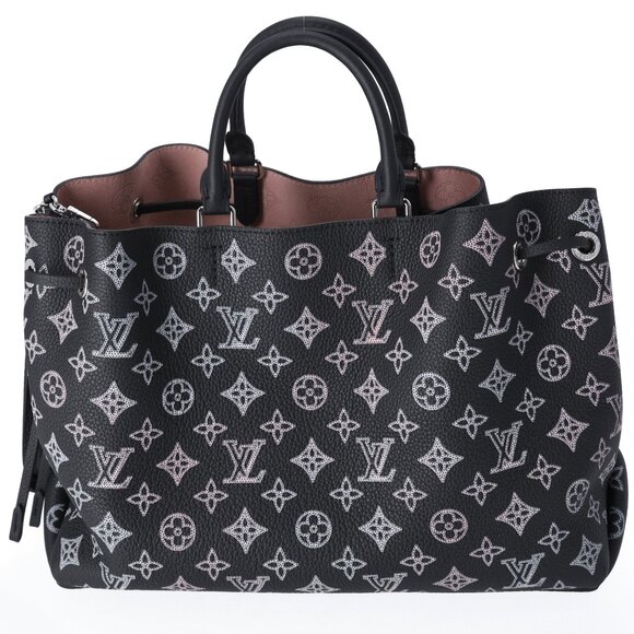 Louis Vuitton Flight Mode Monogram Mahina Bella Tote Rainbow Black - Picture 4 of 10
